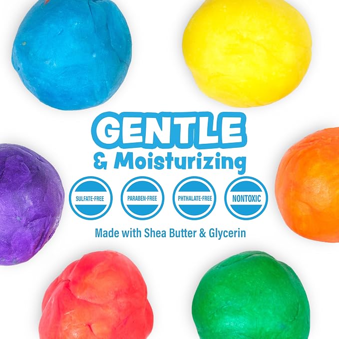 Tub Works® Bath Dough™ Moldable Kids Soap Bath Toy, Variety 6 Pack | Shape - Image 4