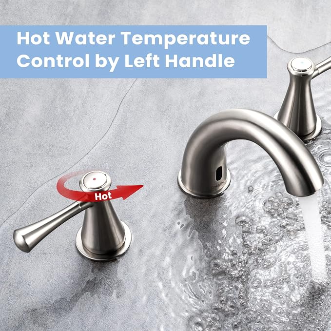 Touchless Bathroom Faucet for 3 Holes - Image 2
