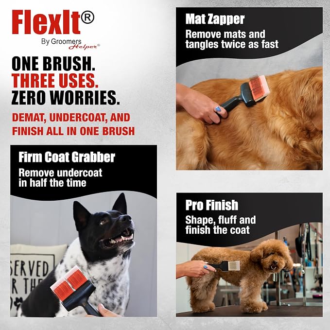 FlexIt Flexible Slicker Brush for Dogs - Image 7