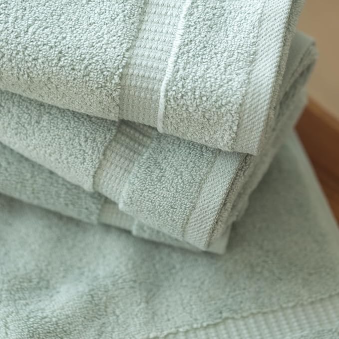 SALBAKOS 100% Turkish Cotton Hand Towel Set of 6 16x30 inch | Heirloom Quality - Image 3
