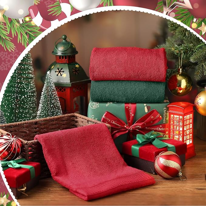 DAN RIVER 6-Pack Premium Christmas Hand Towels - Image 3