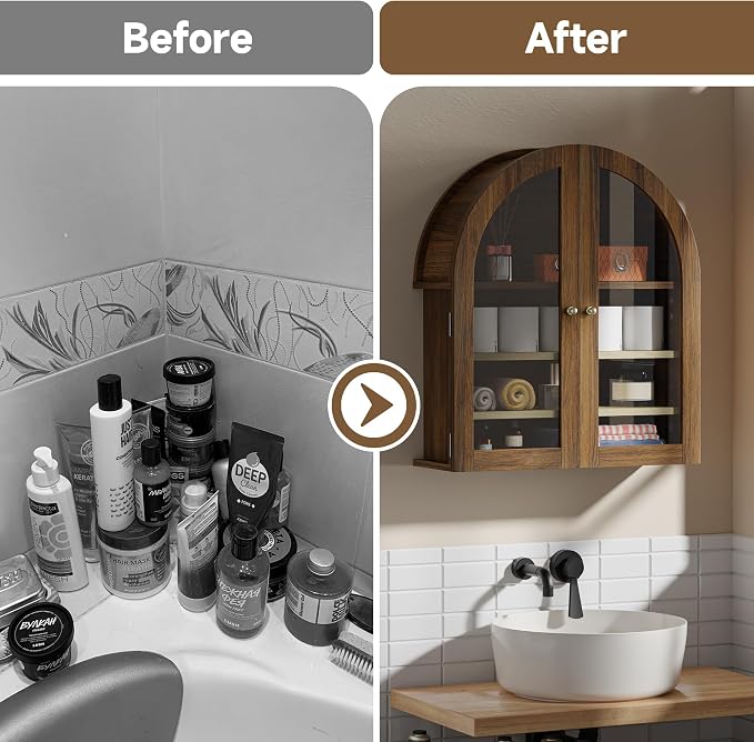 HOACT Arch Bathroom Wall Cabinet - Image 5