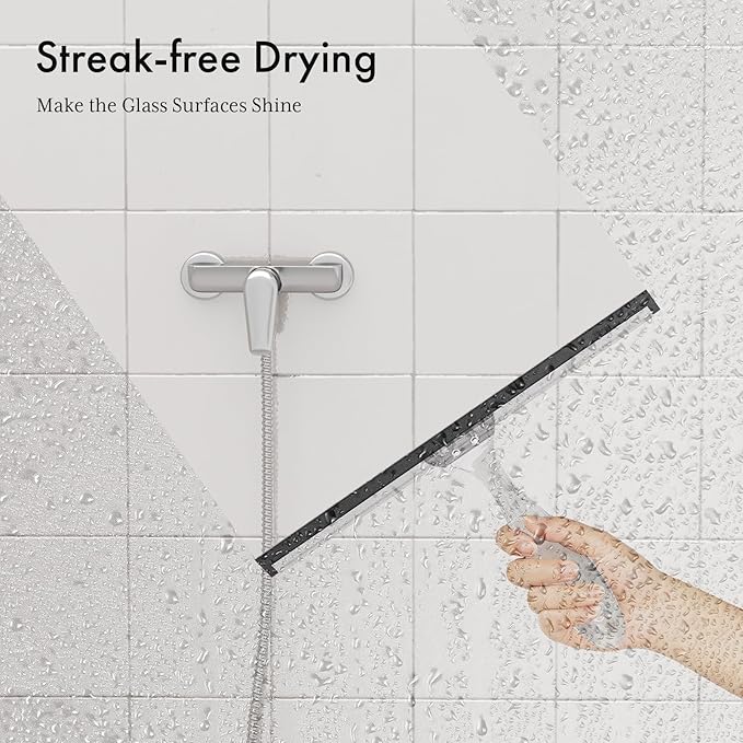 AmazerBath Shower Squeegee for Glass Doors, All-Purpose Squeegee - Image 4
