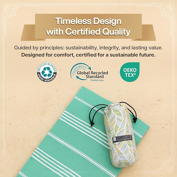 BAY LAUREL Turkish Beach Towel - Image 2