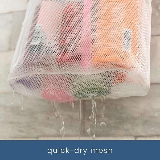 S&T INC. Mesh Shower Caddy, Shower Bag - Image 3