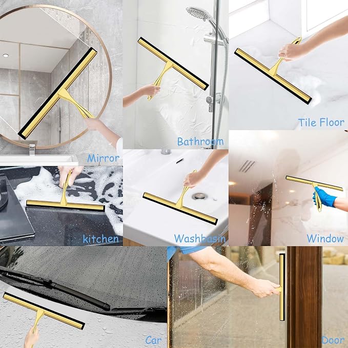 Shower Squeegee for Glass Doors, 12 Inches Bathroom Squeegee - Image 6
