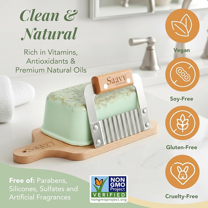 Saavy Naturals Organic Soap Minty Oat - Image 5