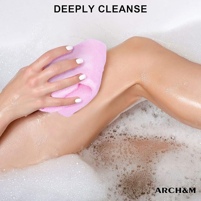 ARCH&M Exfoliating Washcloth Body Scrubber Back Scrubber - Image 3