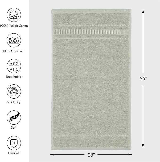 Melissa Linen, 2 Pack Bath Towels 100% Turkish Cotton Towels - Image 2
