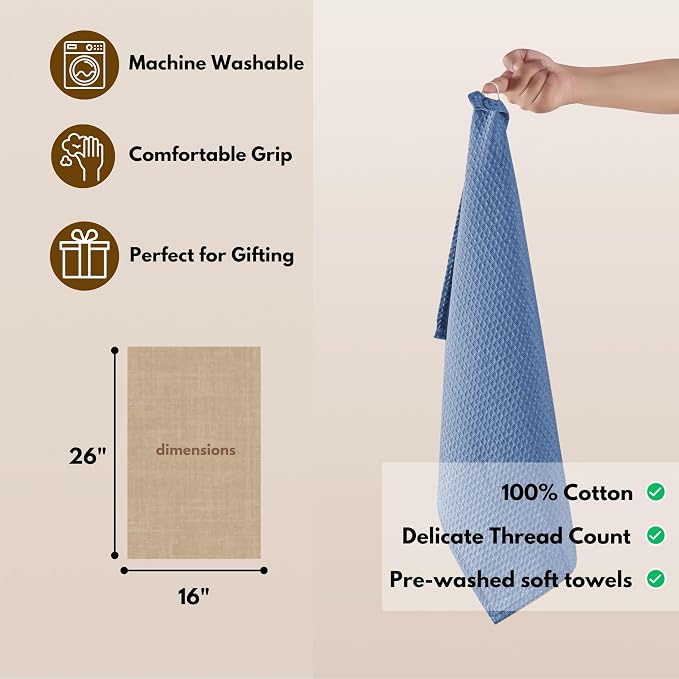 Native Fab 100% Cotton Kitchen Towels - Image 5