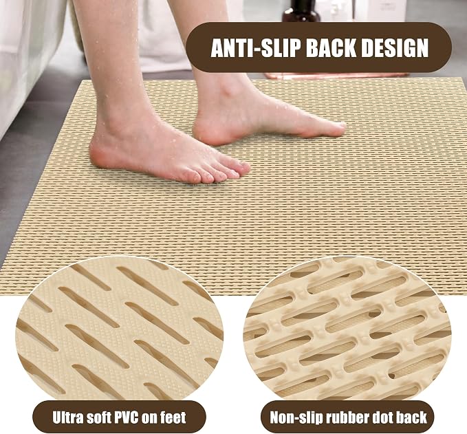 HOMBYS 58 x 32 Extra Large Shower Mat - Image 4