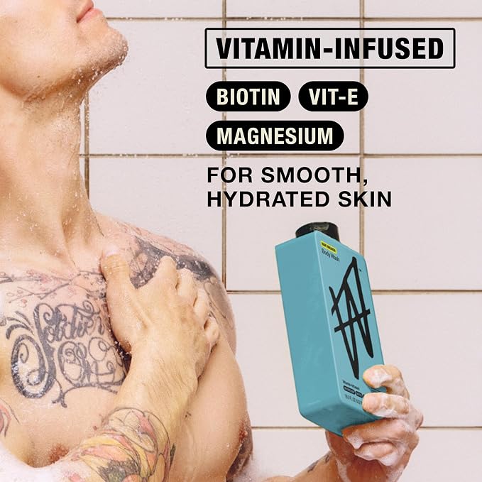 W By Jake Paul Body Wash for Men, Exfoliating Shower Gel - Image 4