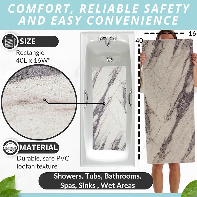 Non Slip Bathtub Mat Shower Mat - Image 3