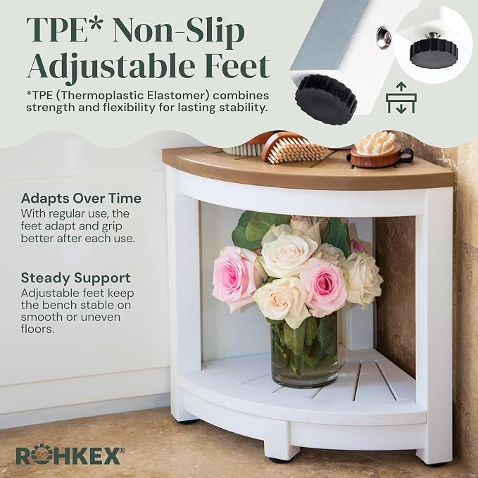 Waterproof Corner Shower Stool - Image 6