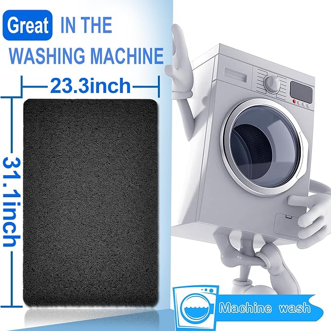 Shower Mats Non Slip for Elderly, 24x32’’Lager Loofah Loofah Bath Mats for - Image 2