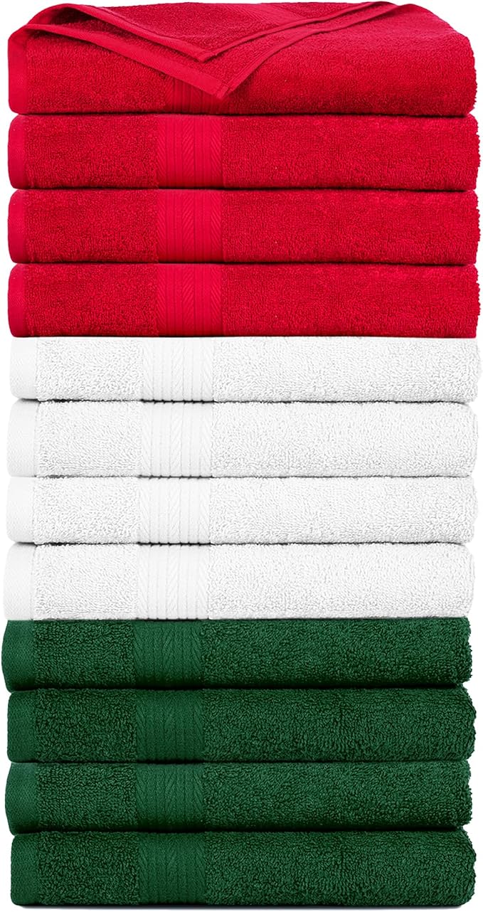 Ample Decor Hand Towels Set of 12 by AmpleDecor