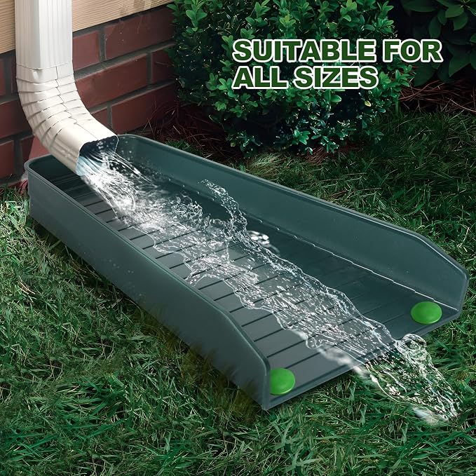 Gutter Downspout Splash Block, 16.3"Drain Gutter Guard Diverter, Gutter - Image 3