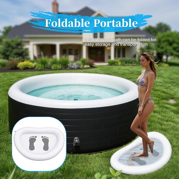 Portable Inflatable Foot Bath for Beach & Pool - Image 4