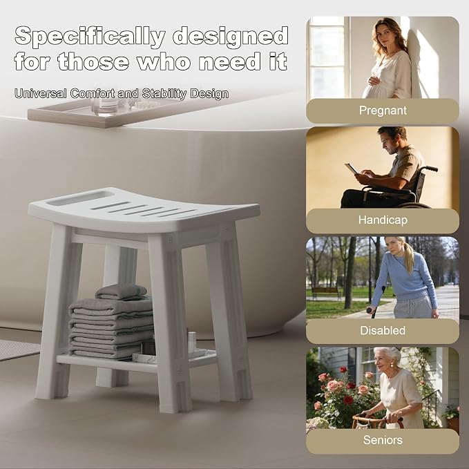 Shower Chair for Inside Shower, 400 lbs Shower Stool - Image 4