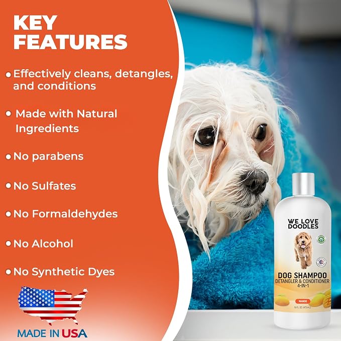 Dog Shampoo and Conditioner & Detangler - Image 2
