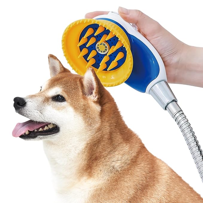 PETHROOM Pet Bath Relax Shower | Pet Massage Bath Brush by PETHROOM