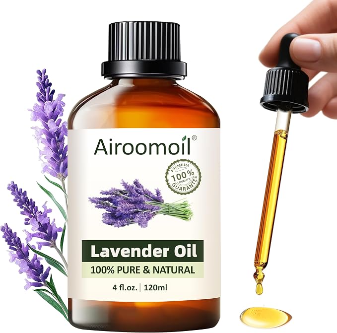 Premium Lavender Essential Oil for Relaxation DIY Diffusers Candles Nails Soaps by Airoomoil