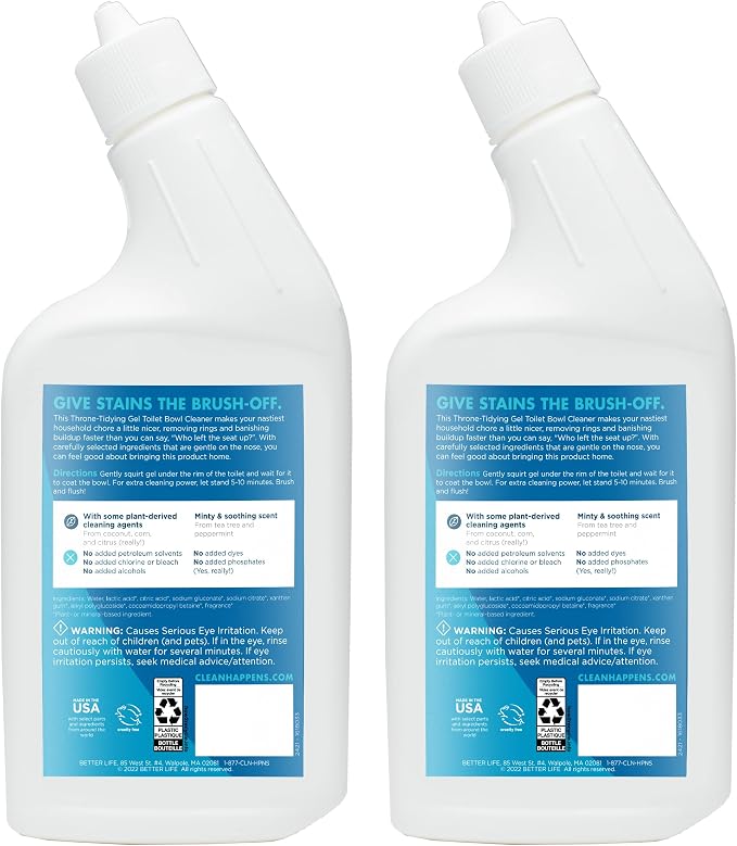 Better Life Toilet Bowl Cleaner, Plant-based, Stain & Odor Remover, Tea Tree & - Image 2
