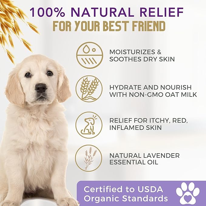 4Legger All Natural Organic Oatmeal Dog Shampoo - Image 3
