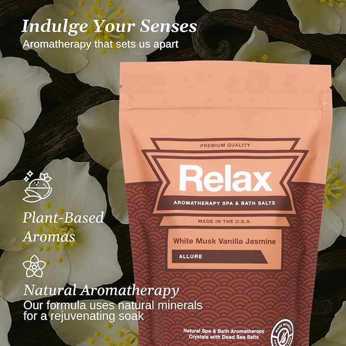 Relax Spa & Bath, Epsom & Dead Sea Salts, Aromatherapy Bath Salts - Image 4