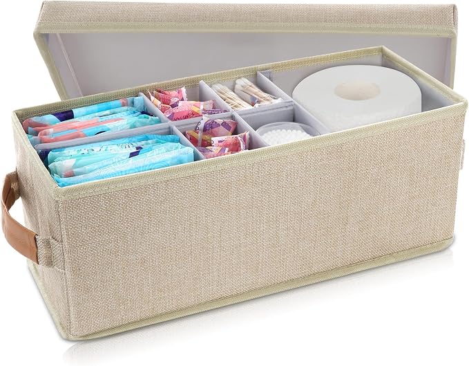 Lukeline Tampon Holder for Bathroom, Bathroom Storage Containers by LuKeline