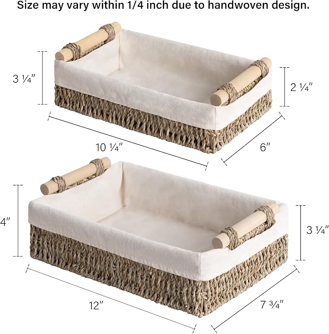 StorageWorks Small Seagrass Baskets - Image 2