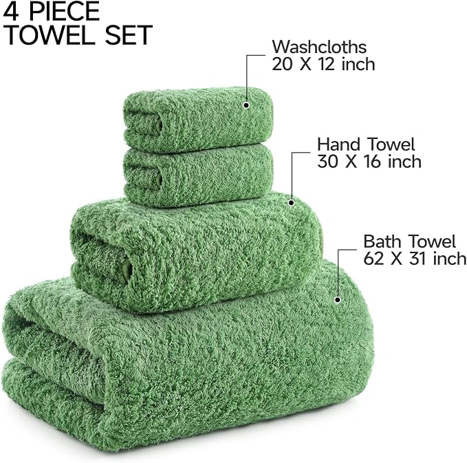 REDKISS Ultra-Plush Bath Towel Set, 900GSM Premium Thick Cotton - Image 4