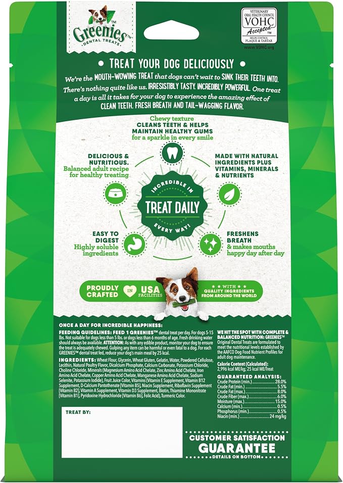 Greenies Veterinarian-Recommended Natural Dental Dog Treats Teenie Size - Image 9