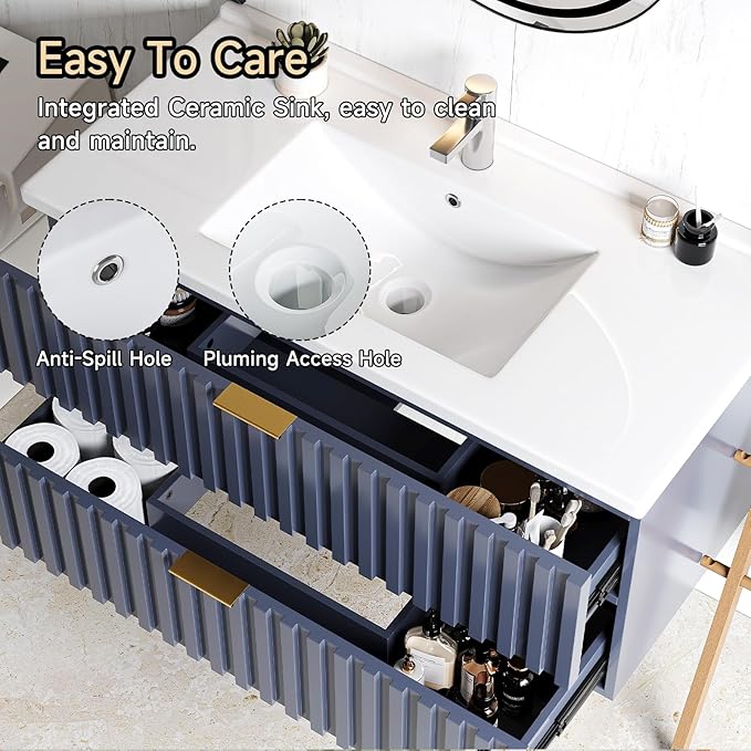 ONBRILL 36 Inch Bathroom Vanity - Image 4