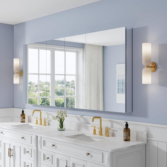 WELLFOR 80" x 36" Bathroom Medicine Cabinet by WELLFOR