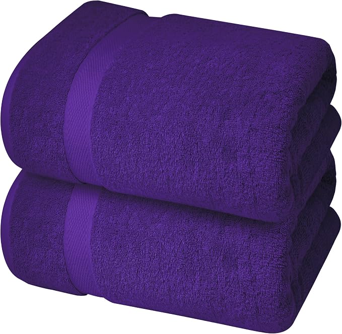 Infinitee Xclusives– Luxury Bath Sheets Towels – 2 Pack 600 GSM– 100% Ring Spun - Image 8