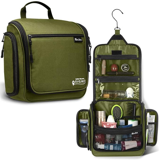 Travel Toiletry Bag for Men and Women by AvaJex