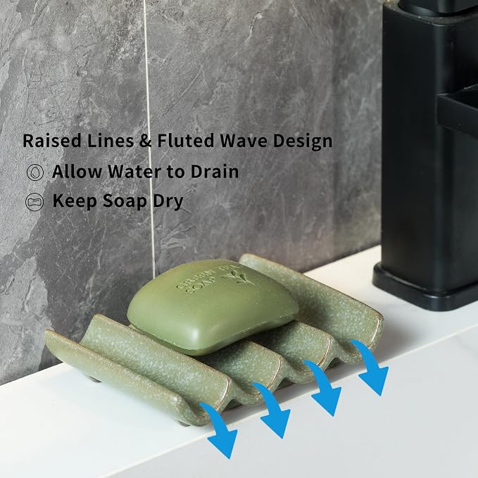 Draining Ceramic Soap Dish - Image 3