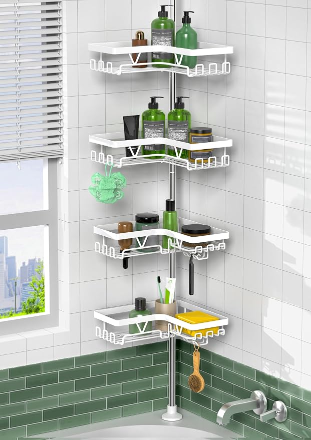 KEGII Corner Shower Caddy Tension Pole by KEGII