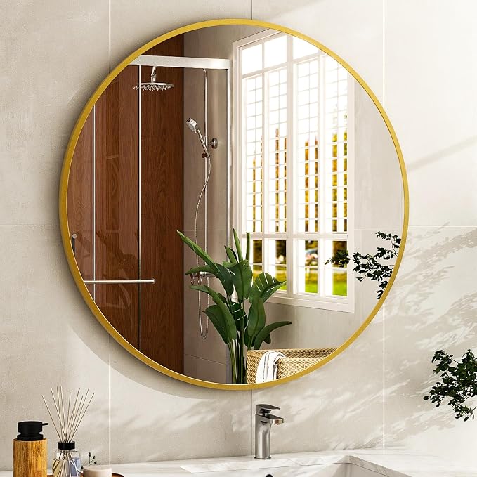 24 Inch Round Bathroom Mirror - Image 7