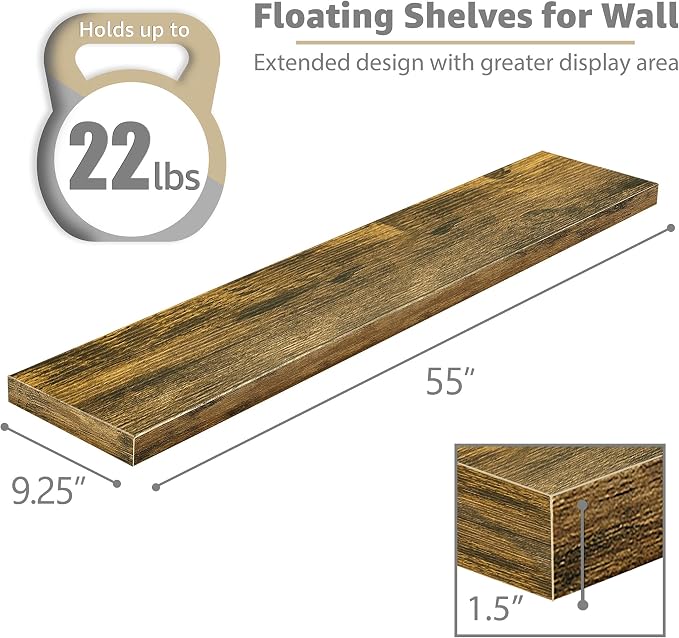 Sorbus Floating Shelves for Wall - Image 3