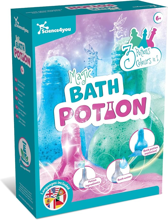 Science4you Bath Potions for Kids +6 – Potions Making Kit, Bath Bombs, by Science4you
