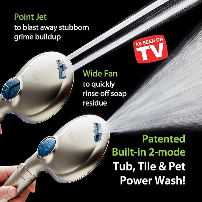 AquaCare 4X High Pressure 10-mode Filter Handheld Shower Head - Image 3