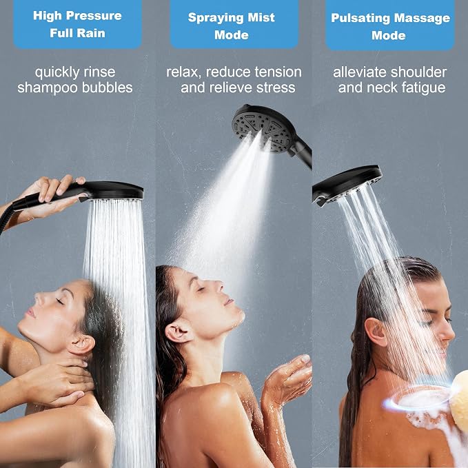 Filtered Shower Head with Handheld, FunnyAir Filtered Shower Head with 3-PCS - Image 7