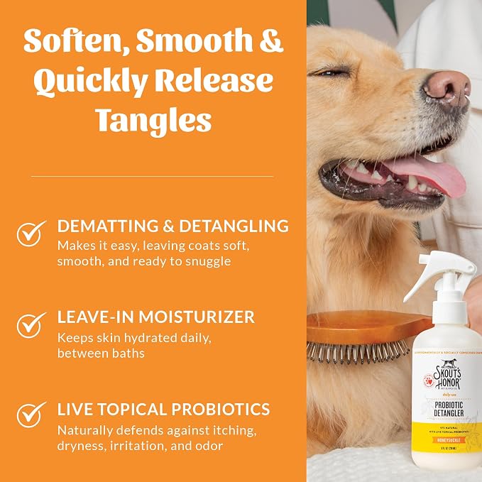 Skout's Honor Probiotic Pet Detangler Spray - Image 3
