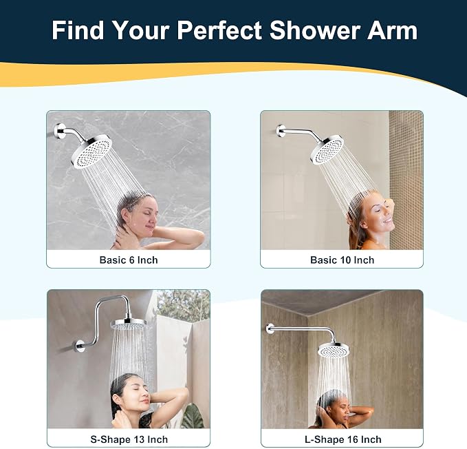 BRIGHT SHOWERS Brass Shower Arm - Image 7