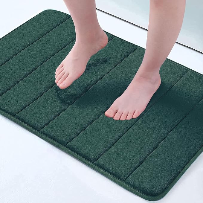 Buganda Memory Foam Bath Mat, Ultra Soft and Non-Slip Bathroom Rugs, Water by Buganda