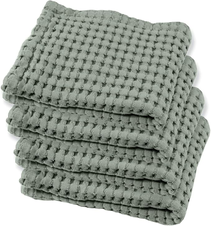GILDEN TREE Waffle Bath Towels Wash Cloths by GildenTree