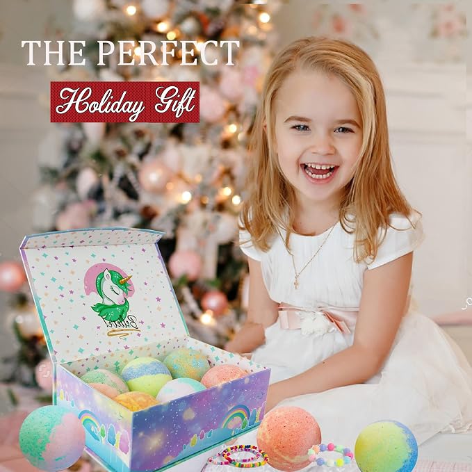 Bath Bombs for Kids with Surprise Inside, Unicorn Bath Bombs for Girls with - Image 2