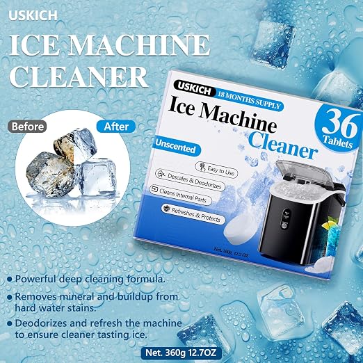 Ice Machine Cleaner Descaler Tablets-36Pack Ice Maker Cleaner Compatible - Image 5
